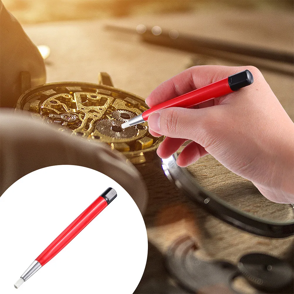 2Pcs Drill Sweeping Pen Clock Sweeping Brush Watch Cleaning Fiberglass Brush Polishing Grinding Jewelry Repair Tool - view 3