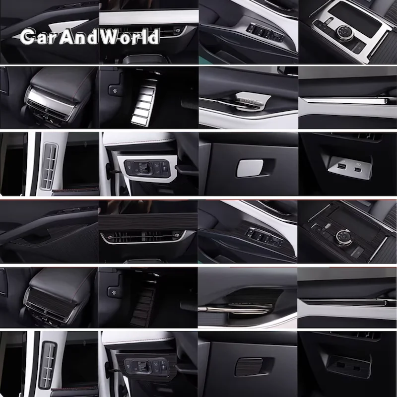 

Накладки из нержавеющей стали на дверные панели, рамки переключателей стеклоподъемников и воздуховоды для Ford Mondeo Fusion Evos 2022-2025