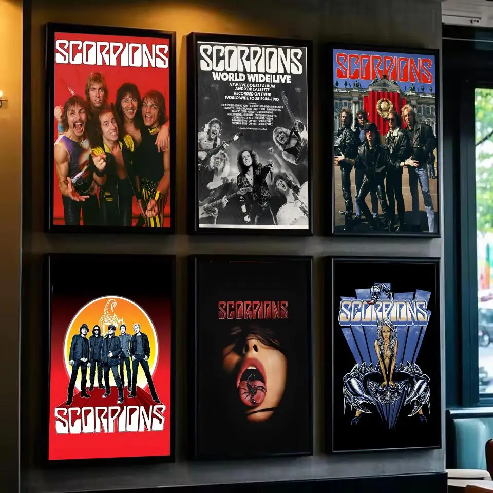 

Heavy Metal Rock Band S-ScorpionsS Poster For Living Room,bedroom,bar Wall Art Prints Paper Sticker Decoration Gifts