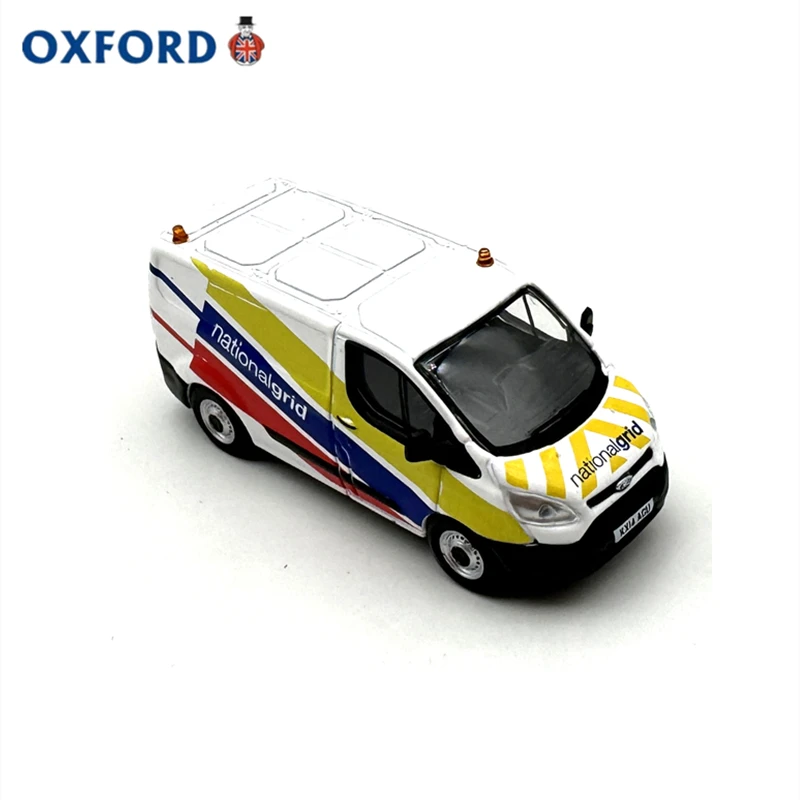 DiecastOXFORD1:76 Scale Ford Transit State Grid Transport Vehicle Alloy Car Model Collectible Toy Gift Souvenir Display Ornament