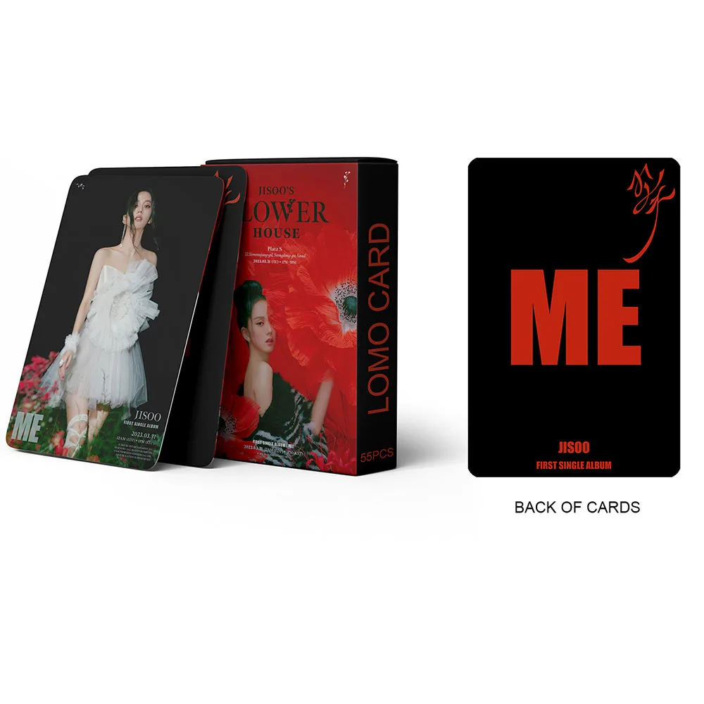 BP Pink Ink JISOO ME Kim Ji-soo SOLO Album Card FLOWER Card