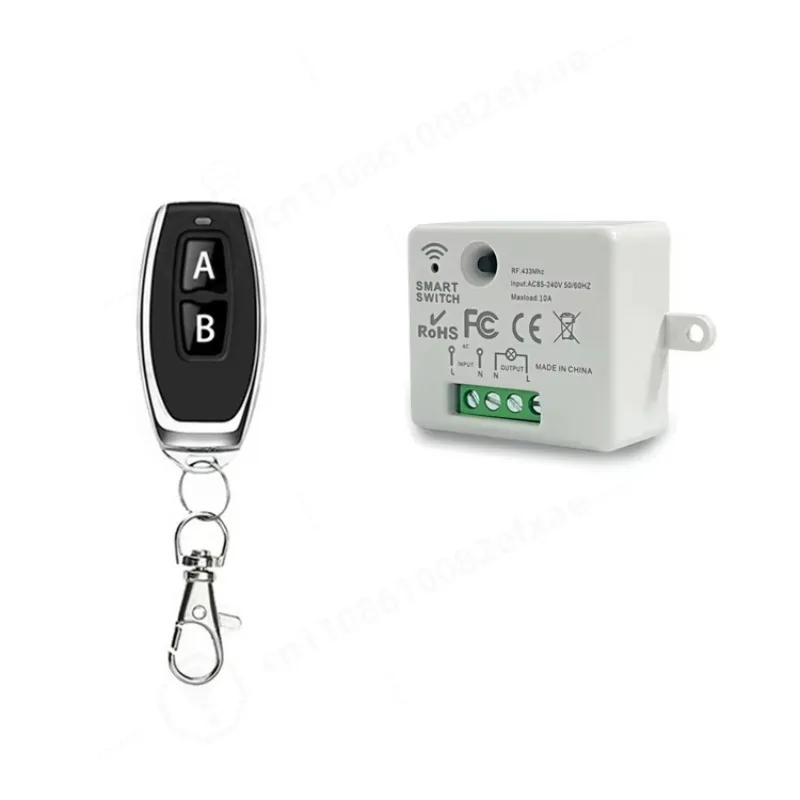 Wireless Remote Control Switch Kit AG-C130,85V-240V,433MHz,Learning Code Relay Receiver For LED Light DIY Smart Control