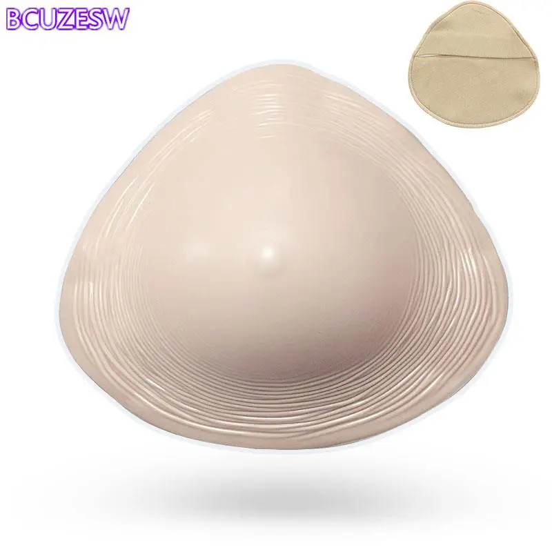 Triangular Silicone Prosthesis Lightweight Prosthesis Suitable for Breast Cancer Female Mastectomy with Cover Top Quality