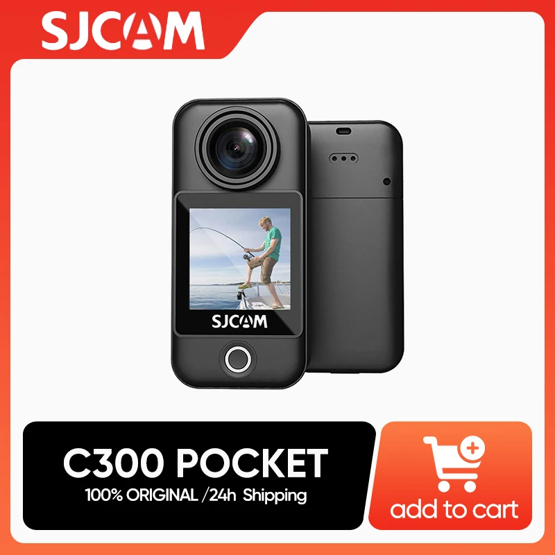 SJCAM C300 Pocket Action Camera 4K FHD With Long Battery Life Video 30M Waterproof 5G WiFi Camera Sport Action Cam