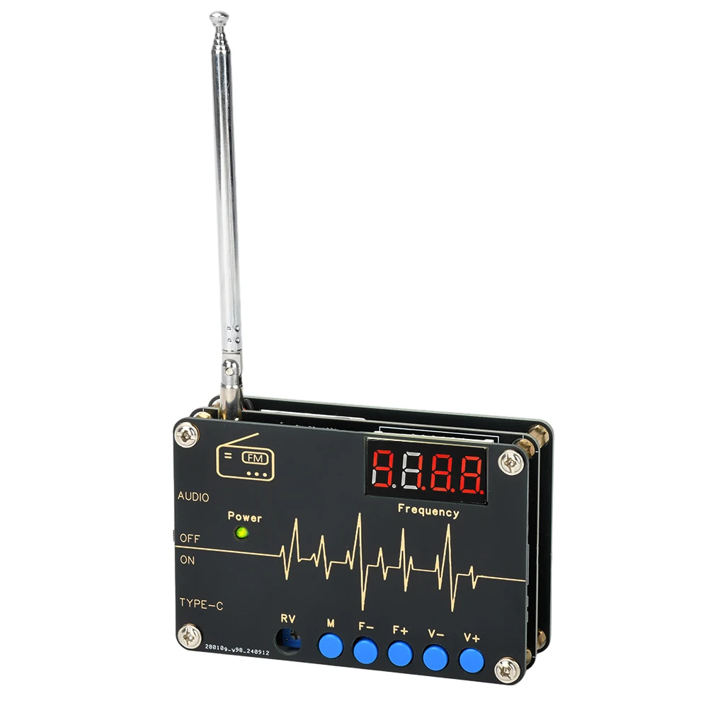 تيار مستمر 5 فولت لتقوم بها بنفسك طقم راديو FM الرقمي 87-108 ميجا هرتز تردد قابل للتعديل RDA5807M FM مجموعة ممارسة اللحام الإلكترونية لتقوم بها بنفسك أجزاء فضفاضة #3