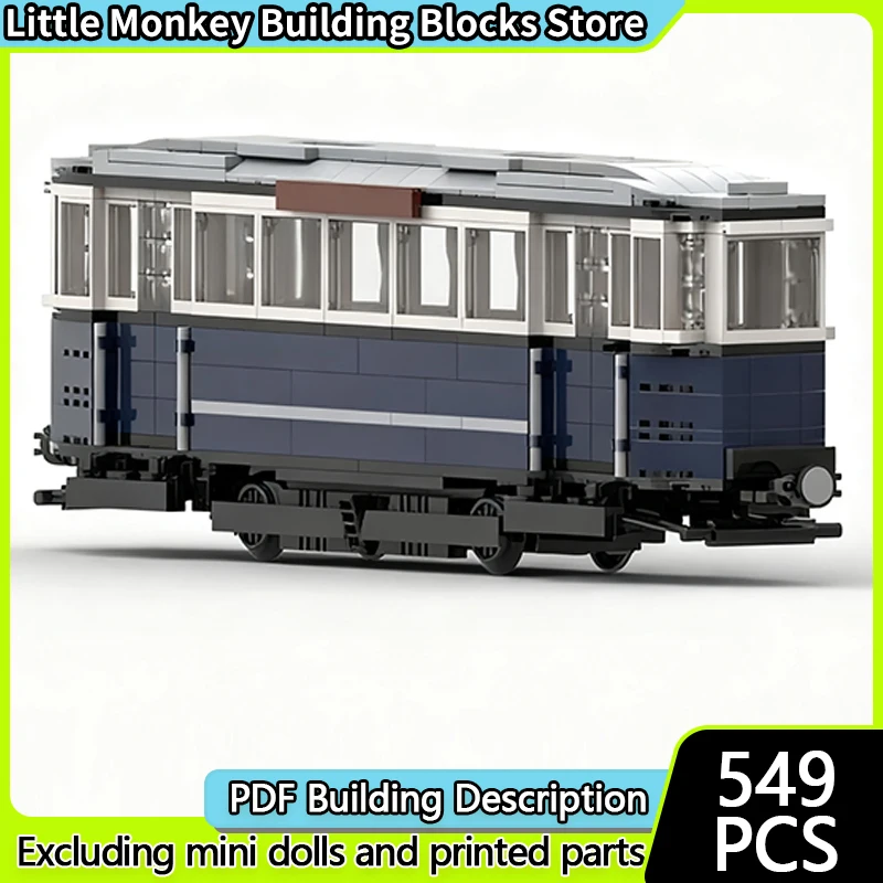 Modelo de carro de cidade moc, tijolos de construção, vintage, passageiros, vagão, tecnologia modular, crianças, presentes de feriado, montar brinquedos, terno