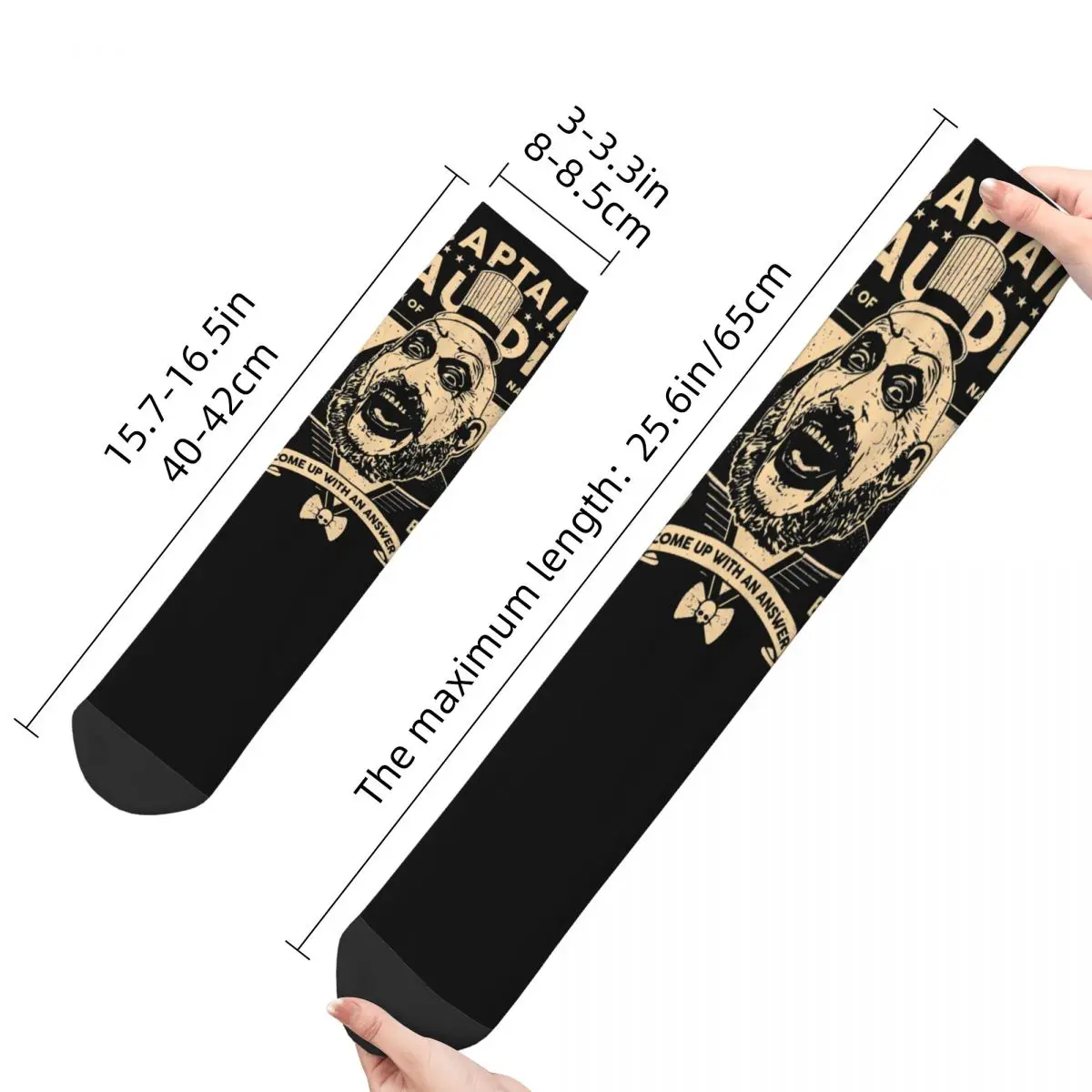 Vintage Freak Of Nature Men\'s Compression Socks Unisex House Of 1000 Corpses Horror Movie Harajuku Seamless Printed Crew Sock