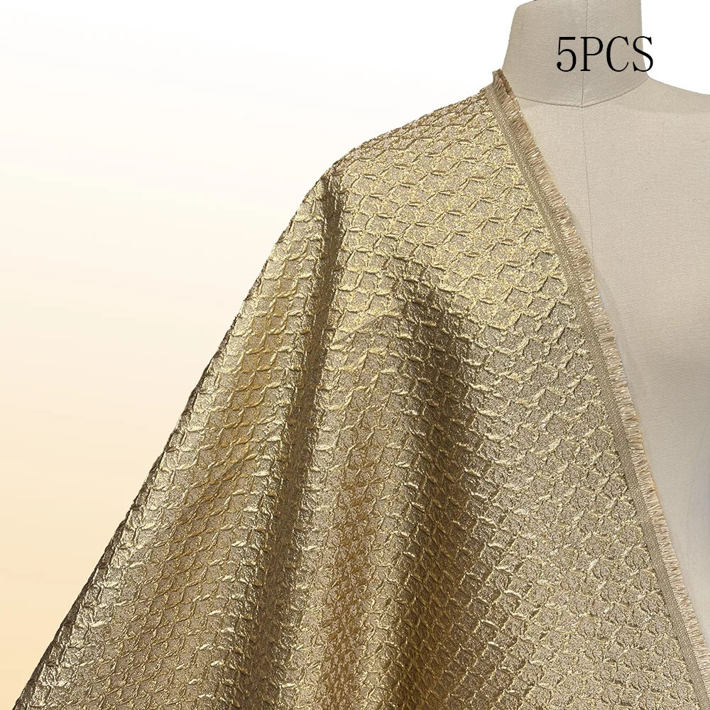 Hochwertiger Jacquard-Spitzenstoff, 5 Yards französischer Brokatstoff