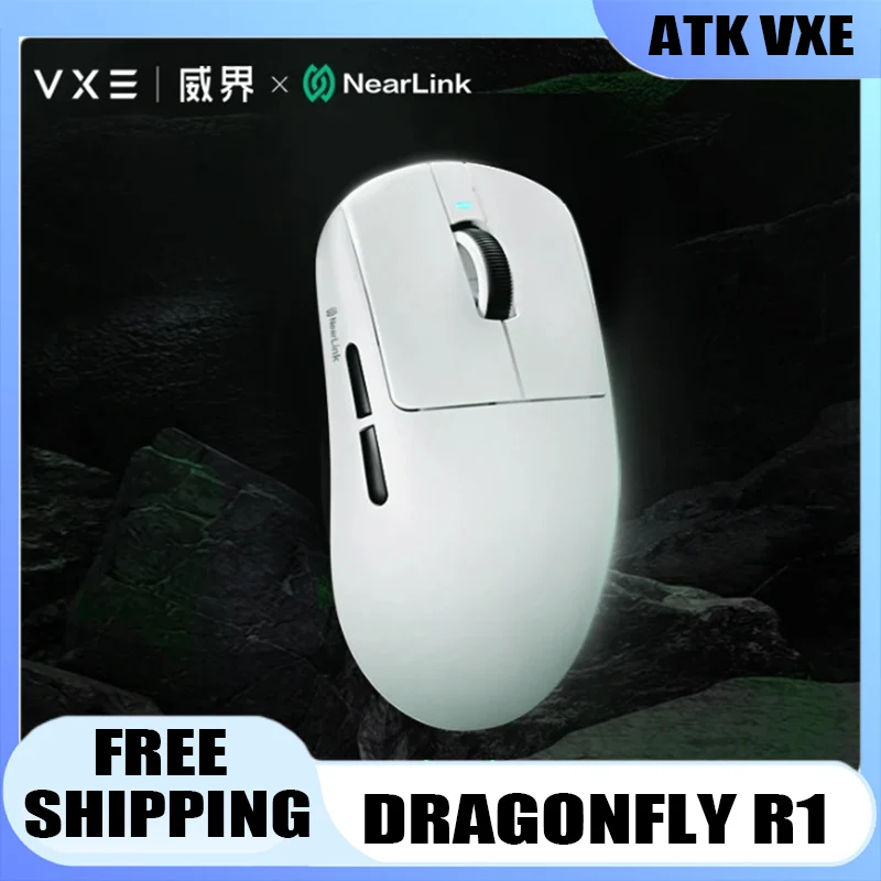 

ATK VGN VXE Dragonfly R1 NearLinkPro Max Mouse Wireless Buletooth Three Mode Paw3395 Wired Light Weight PC Gaming E-Sports Mouse