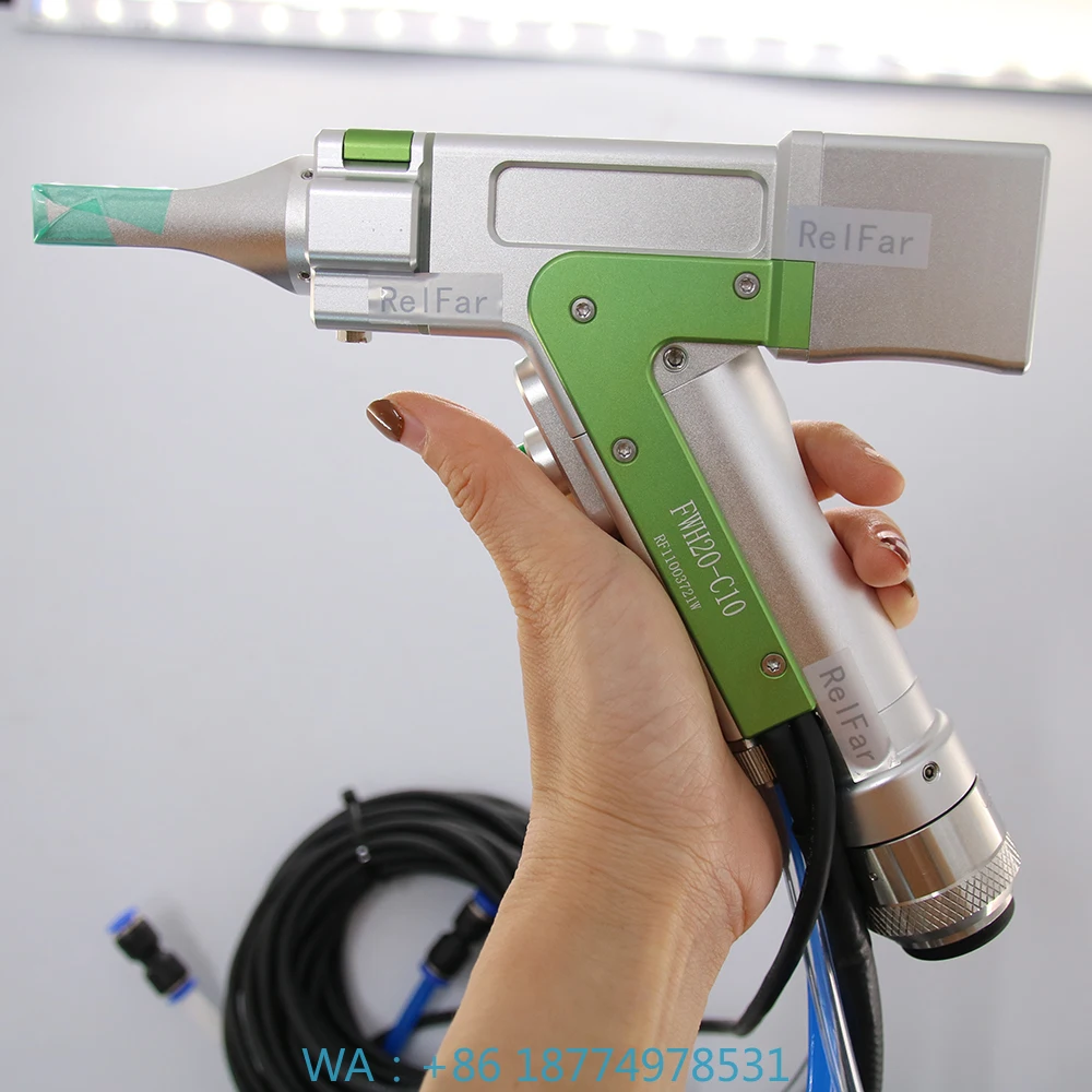Steel & Aluminum Cleaning New 2000W Water/Air Cooling System RelFar Hand-held Fiber Rust Removing for Stainless