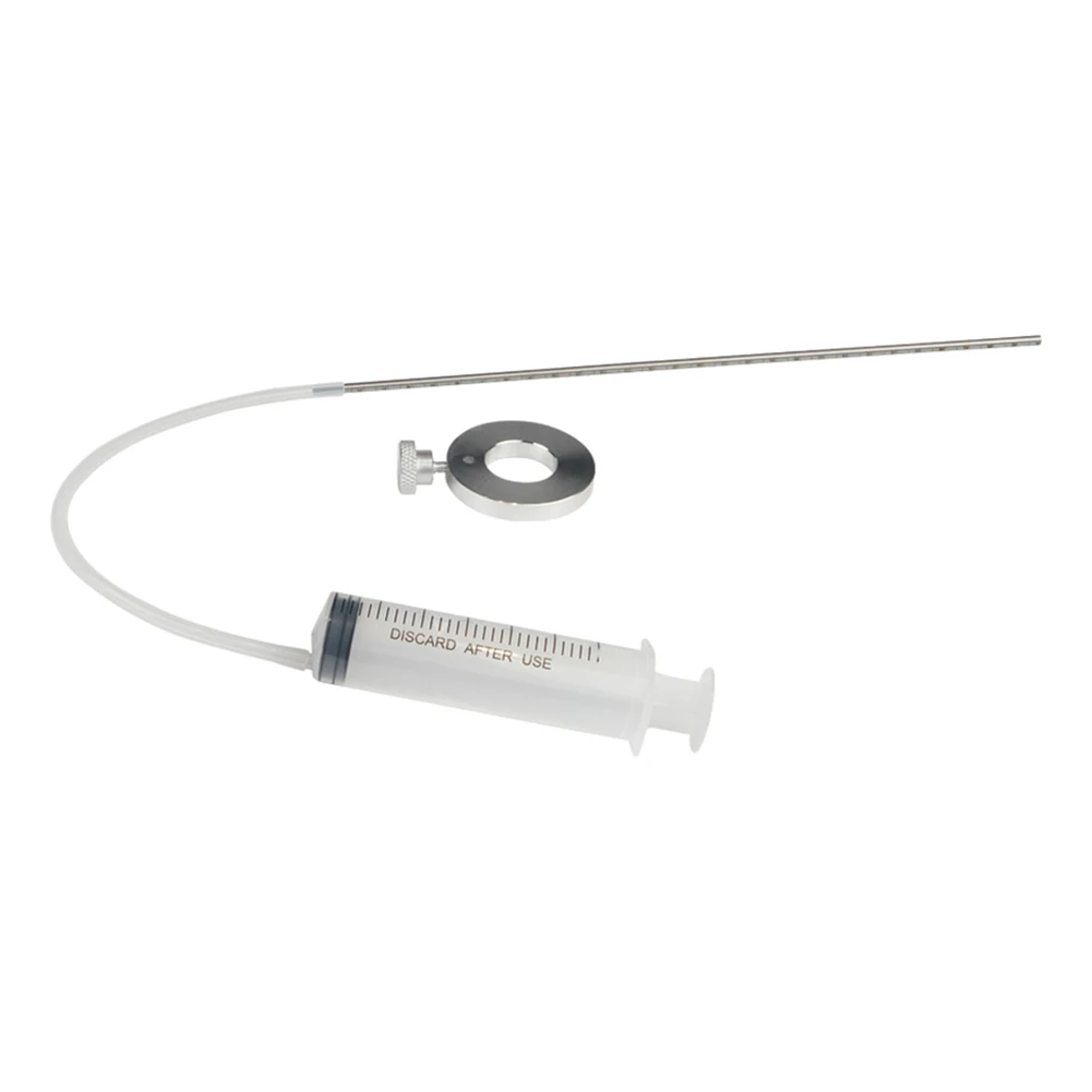 مجموعة أدوات زيت الشوكة مع حلقة قابلة للتعديل لضبط مستوى الزيت 60 مللي حقنة زيت الشوكة للدراجات النارية شوكة تعليق مقياس مستوى الزيت