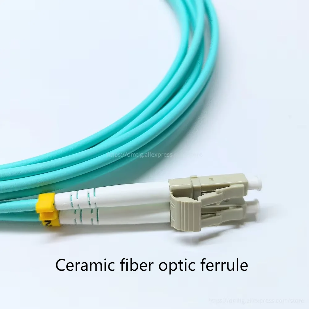 10pcs/lot LC/UPC-LC/UPC OM3 1m 2m 3m 5m 10G Fiber Patch Cord Duplex MM 50/125Um PVC Length Or Connector Can Be Customized New