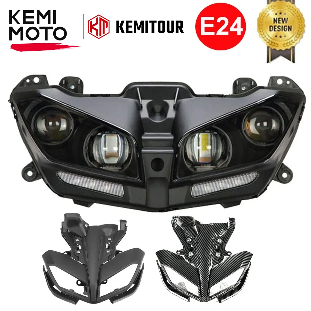 

Новая водонепроницаемая светодиодная фара для мотоцикла YAMAHA MT09 MT 09 MT-09 2017-2020, 110 Вт, яркая, с ДХО