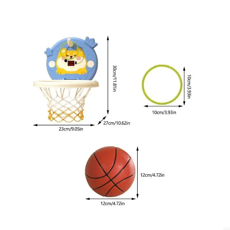 Canestro da basket per bambini altezza regolabile per giochi intrattenimento chiuso con sistemi incoraggiamento e
