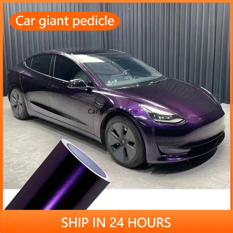 

Глянцевая виниловая пленка Gloss Ghost Midnight Purple Cyanine для покрытия автомобилей. Подходит для наклеек на авто. Легкая установка без пузырьков.