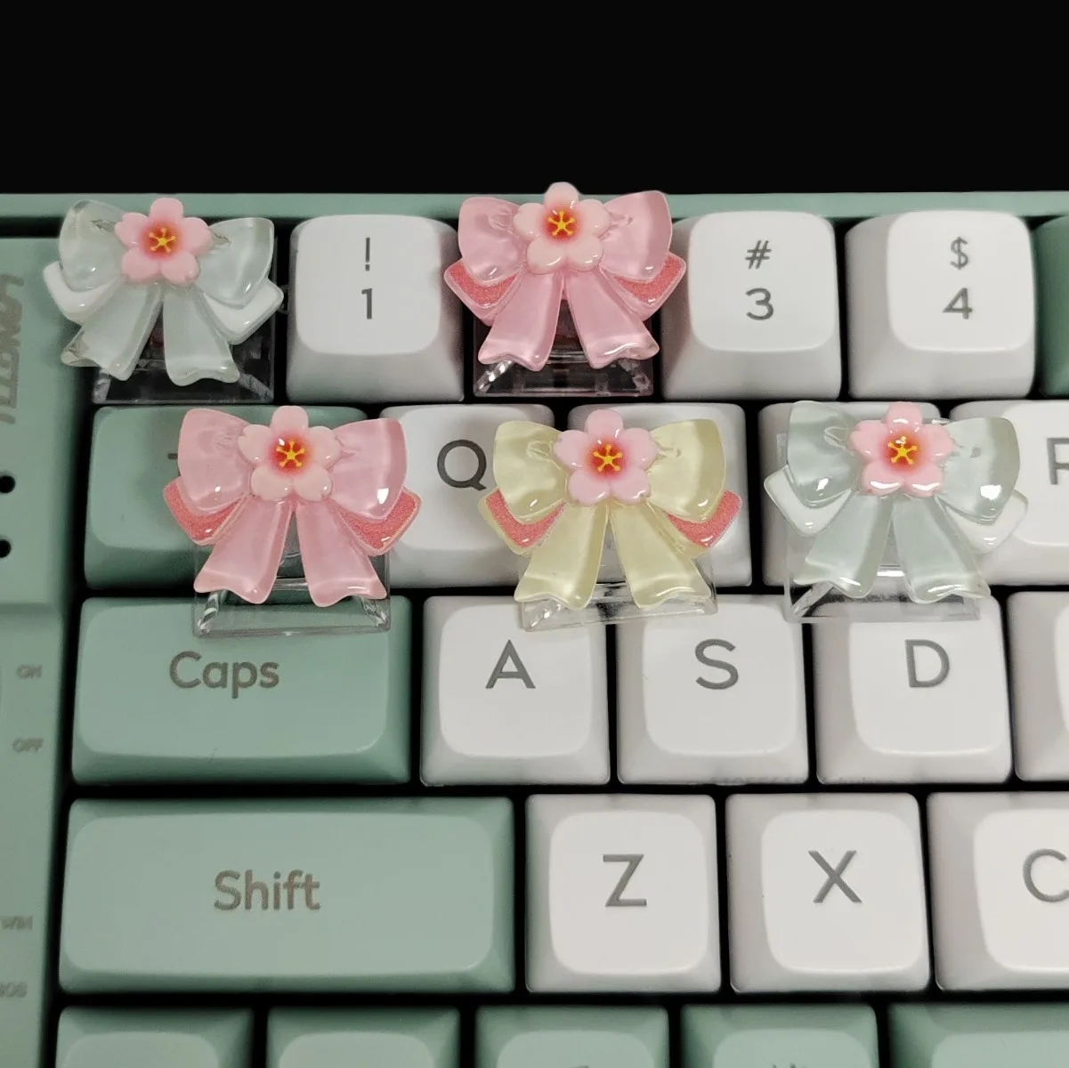 Bowknot Sakura ESC Copritasti per Cherry Profilo MX Switch Tastiera meccanica Copritasti Ufficio Amico Regalo Accessori di gioco ﻿ ﻿