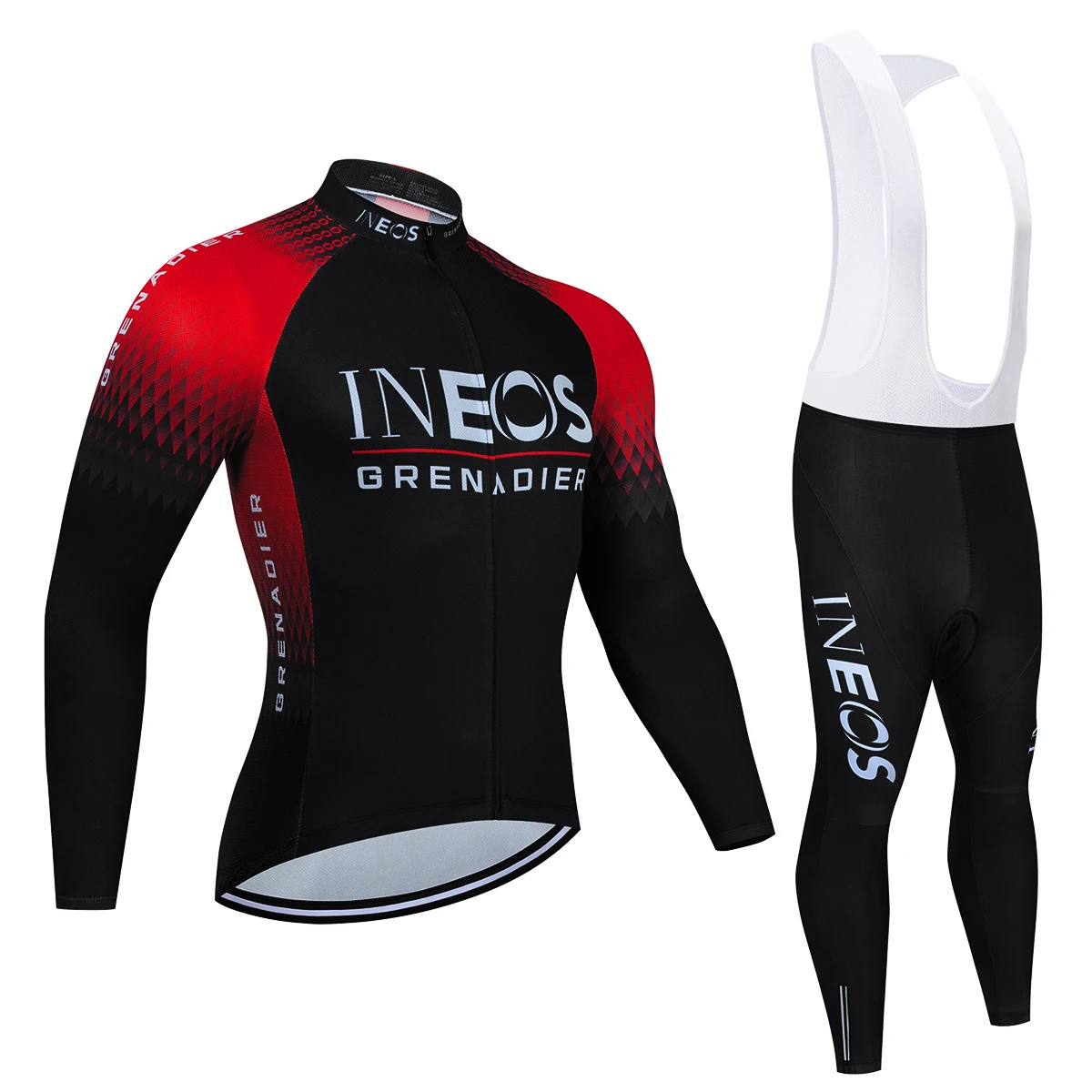 Pro Cycling Jersey Set 2022 INEOS Long Sleeve Mountain Bike Cycling Clothing Breathable MTB Bicycle Clothes Wear Suit for Mans