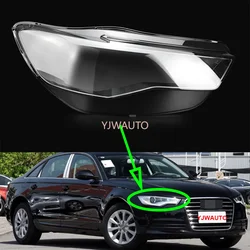 For Audi A6 S6 2011 2012 2013 2014 Headlight Cover Car Headlamp Lens Glass Replacement Front Lampshade Auto Shell