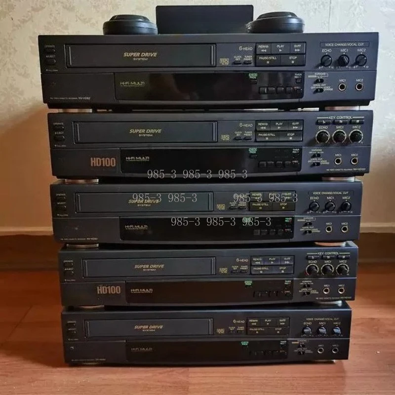 Vintage 6 Head Tape Recorder, Two Channel Stereo VHS Audio Playback Device