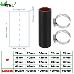 UXCELL 22mm 28mm 30mm 35mm 40mm 42mm 54mm 65mm 70mm ID Car dritto tubo flessibile in Silicone accoppiatore tubo Intercooler con morsetti 100mm L