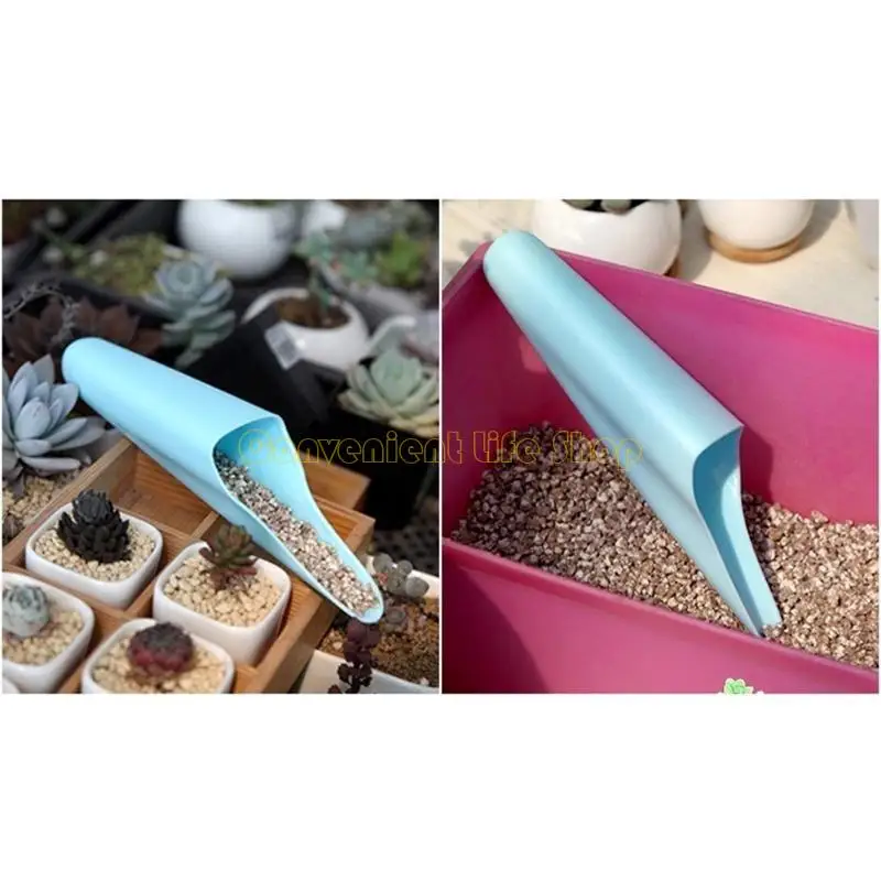 

L1EE Super Practical 9 inch Garden Shovels Gardening Shovel Gift Cup Plastic Bucket Shovel Bonsai Soil Scoops Gardening Tools