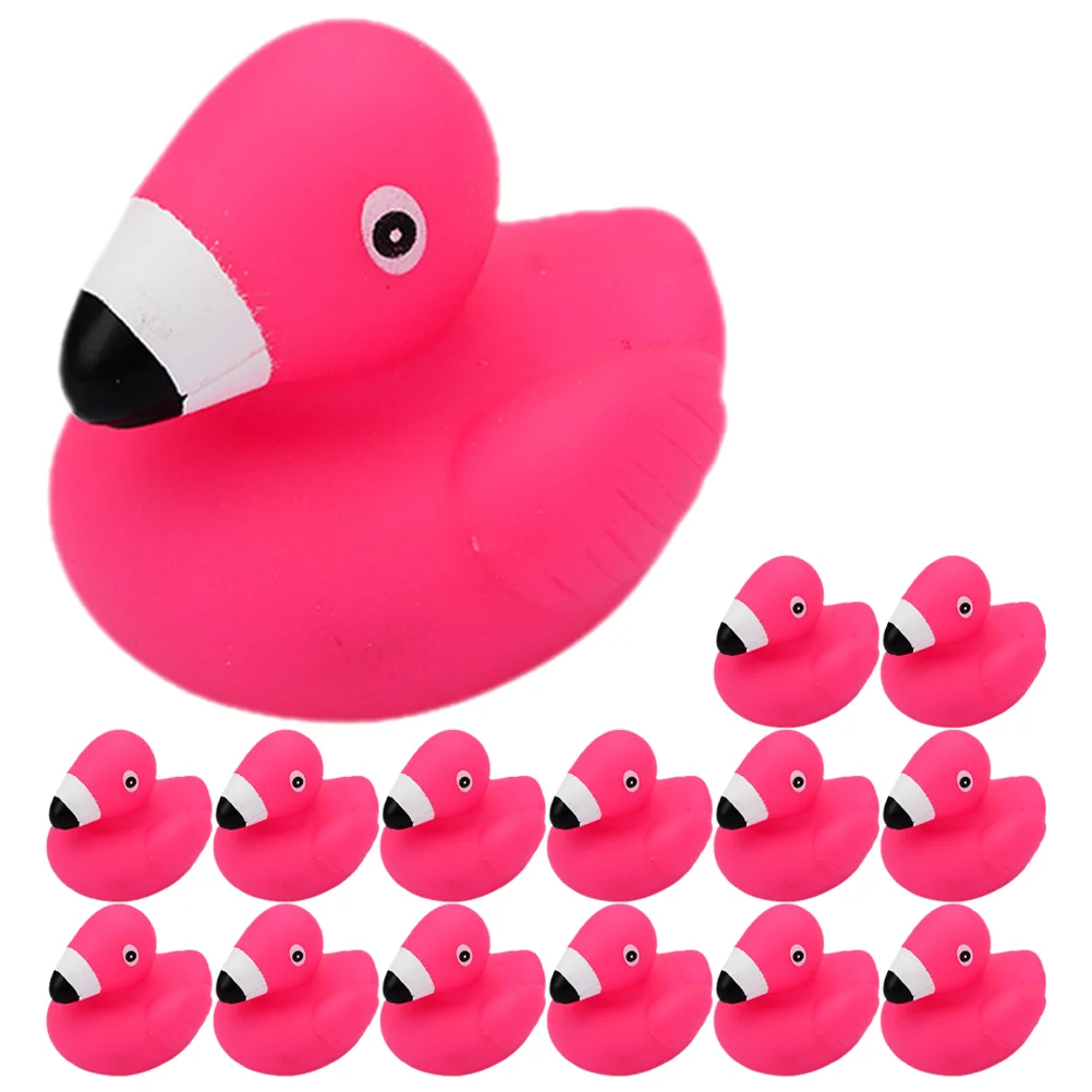 

15 Pcs Baby Water Toy Kids Bathroom Infant Animal Mini Ducks Pinch Pool Toys Vinyl Plaything for Child