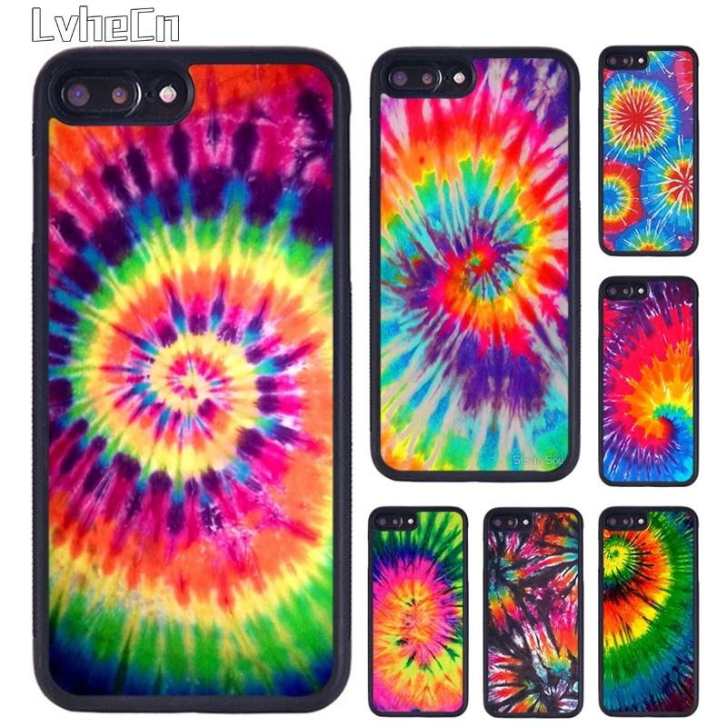 Colorful Tie Dye Rainbow Phone Case For iPhone 14 15 16 13 12 Mini Max Cover For Apple 11 Pro Max 6S 8 7 Plus SE2020 Cover