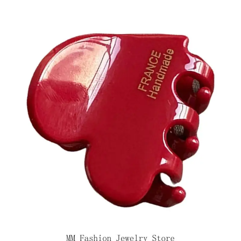 

D0UB Перламутровая заколка для волос Коготь для волос Коготь для украшения в виде сердца Заколка для волос Головной убор