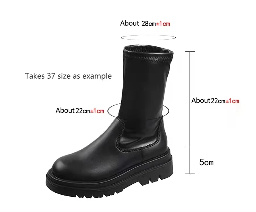 2022 Winter Brand New Female Platform Thigh High Boots Fashion Slim Chunky Heels Over The Knee Boots Women Party Shoes Woman