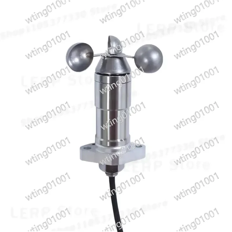 for High Precision 3 Cup Stainless Steel Anemometer Outdoor Weather Tower Crane Monitoring Wind Speed Meter
