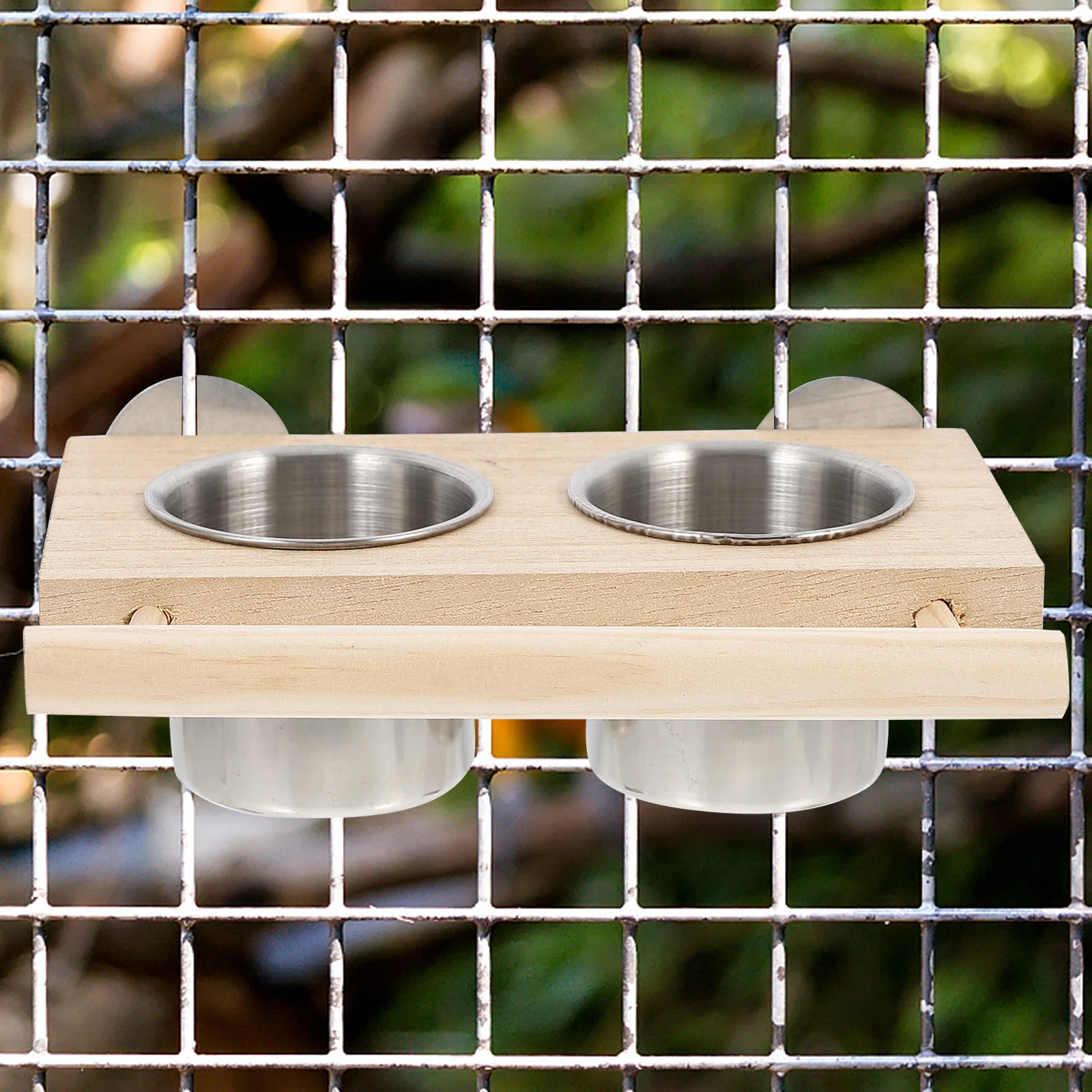 

1Set Parrot Food Water Feeder Feeding Bowl Durable Lightweight Cage Pet Feeder Birds Feeding Bowl for Outdoor Indoor