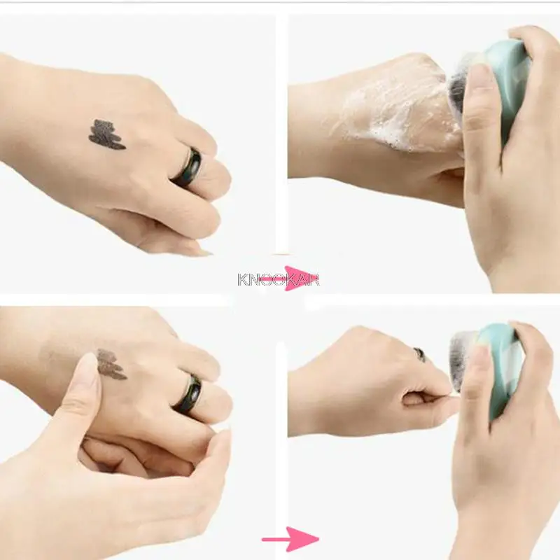 غسل الوجه، غسل الوجه لفرشاة أداة الفراء، تنظيف يدويًا، فرشاة تنظيف الوجه لتنظيف المسام إلى الأسود الأكثر مبيعًا