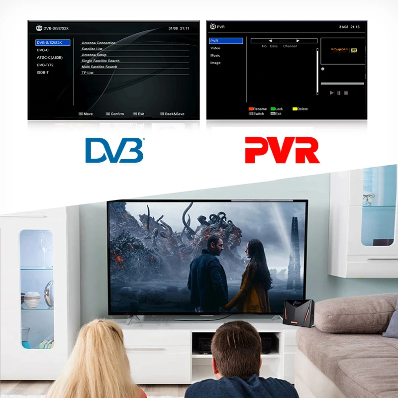 GTMEDIA V8 UHD استقبال الأقمار الصناعية 4K Ultra HD المدمج في WIFI DVB-S2 T2 كابل موالف H.265 دعم M3U CCAM OSCAM مشغل الوسائط