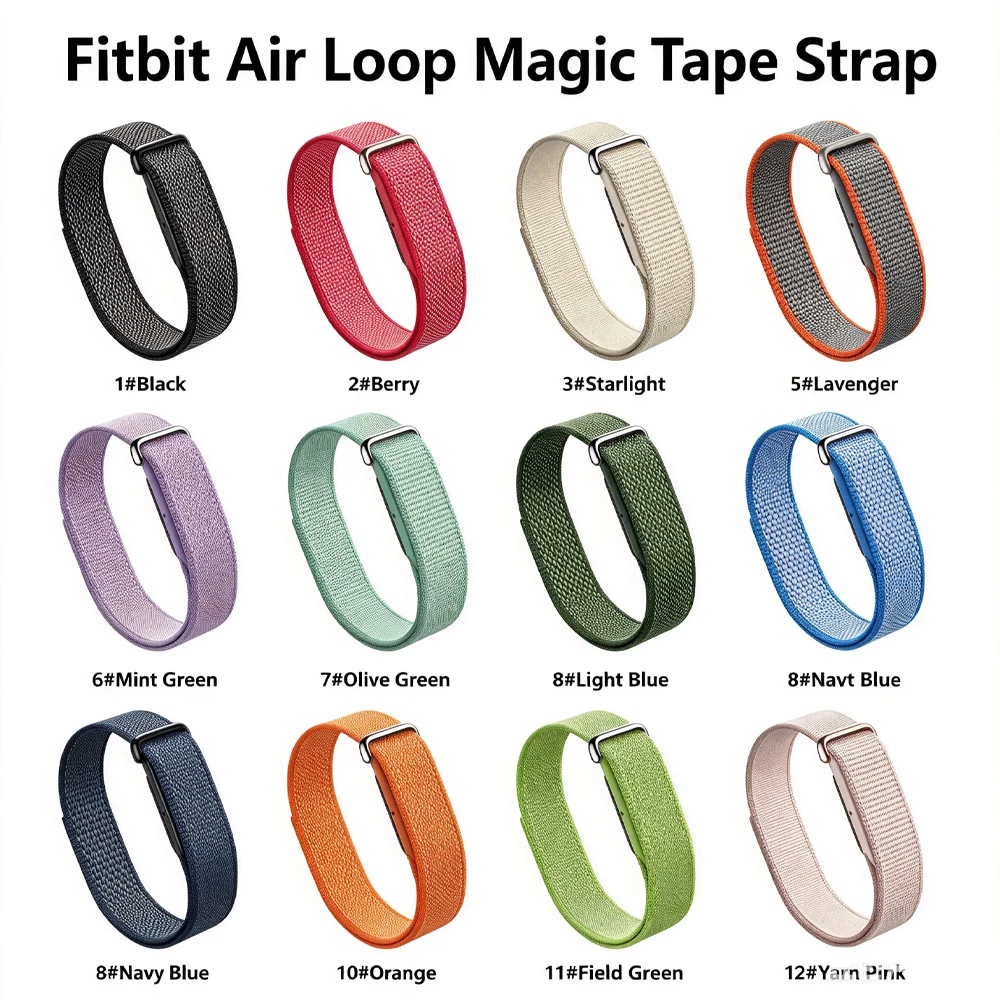 für Google Fitbit Air Silikon+Nylon-Schlaufenarmband für Fitbit Air Fitness Tracker 1:1 Original Sport-Uhrenarmband Armband-Zubehör – Detail 2