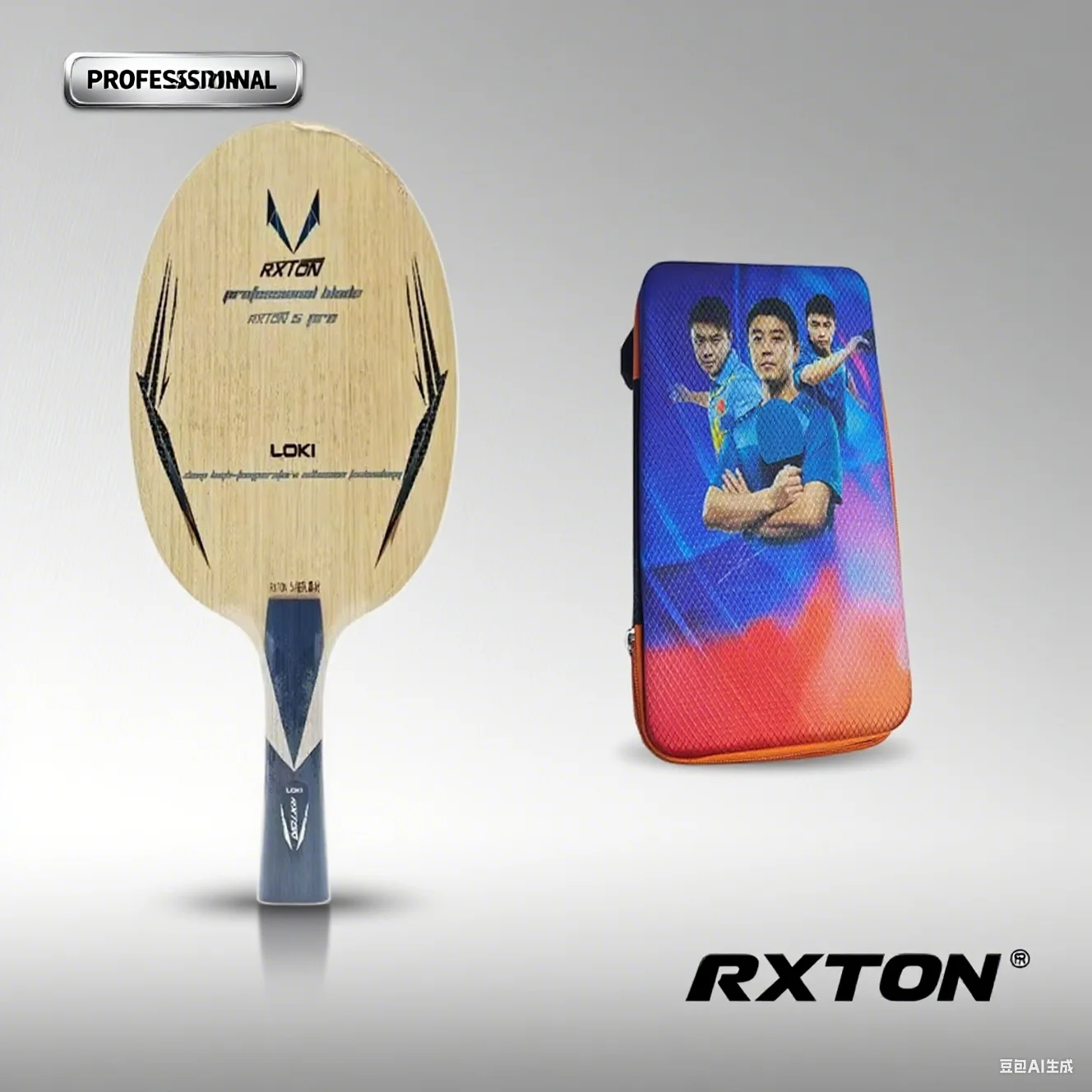 

LOKI-RXTON 5pro Table Tennis Bottom Plate Professional Grade Offensive Type 5 Wood 2 Carbon