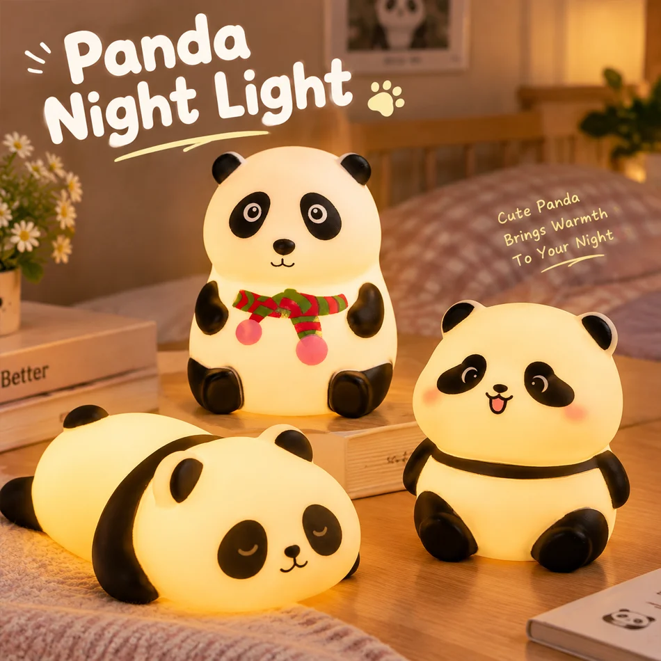 Desk Setup Lamp - Kawaii Panda Nachtlicht LED-Lampe Niedliche Tierlampe