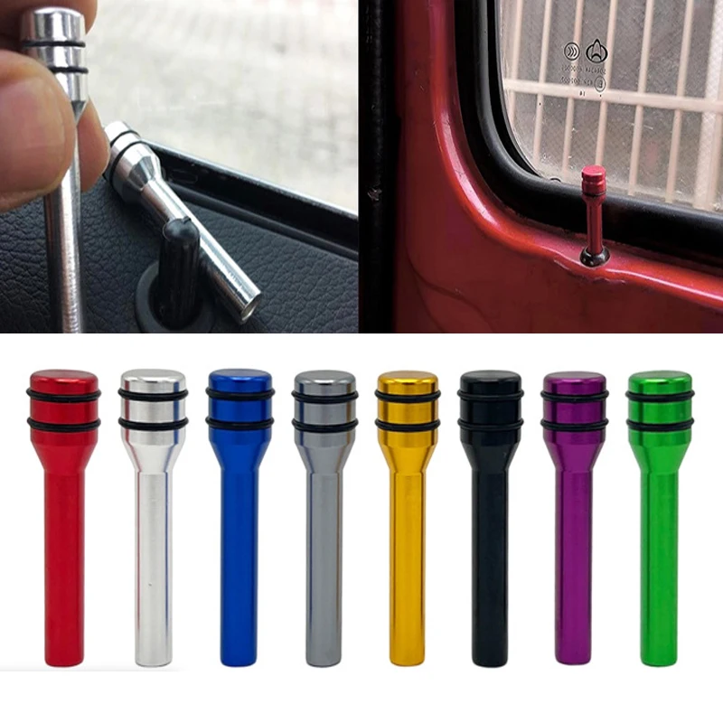 4PCS 49mm Universal Car Truck Interior Door Lock Knob Pull Pins Aluminum Alloy Auto Car Security Door Lock Pins Knob