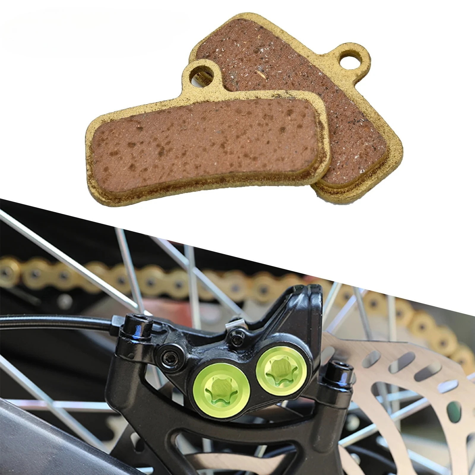 

Аксессуары для электрического мотокросса, металлические и латунные сплавы, передние и задние бесшумные тормозные колодки для Surron Sur Ron Sur-Ron Light Bee, детали