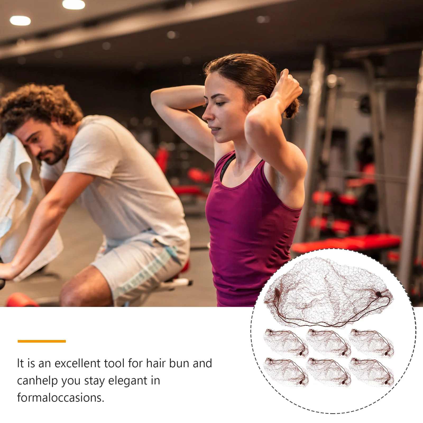 

50Pcs Hairnets Invisible Elastic Mesh Soft Cotton Fiber Caps Secure Hair for Hospital Lab Food Service Bride Hairstyle