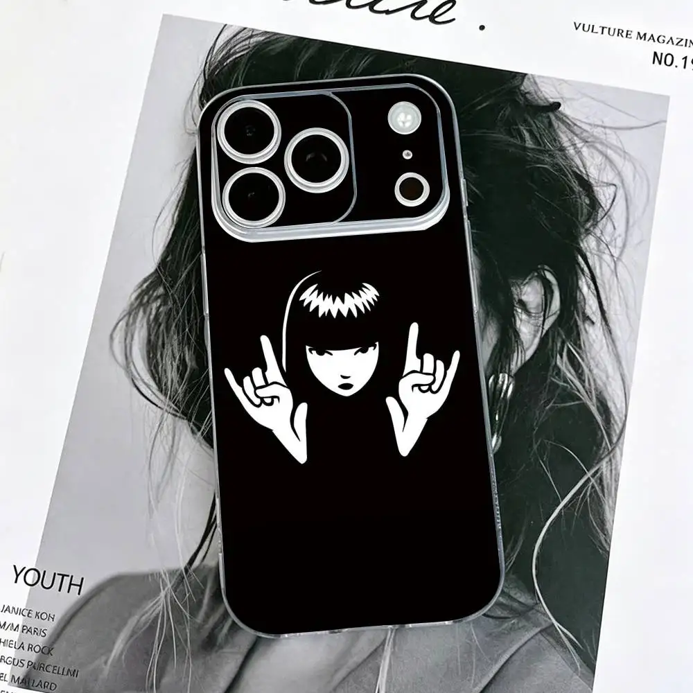 Comics Emily The Strange Phone Case Transparent Silicone Soft For iPhone 17 16 15 14 13 12 11 Mini Pro Max Plus