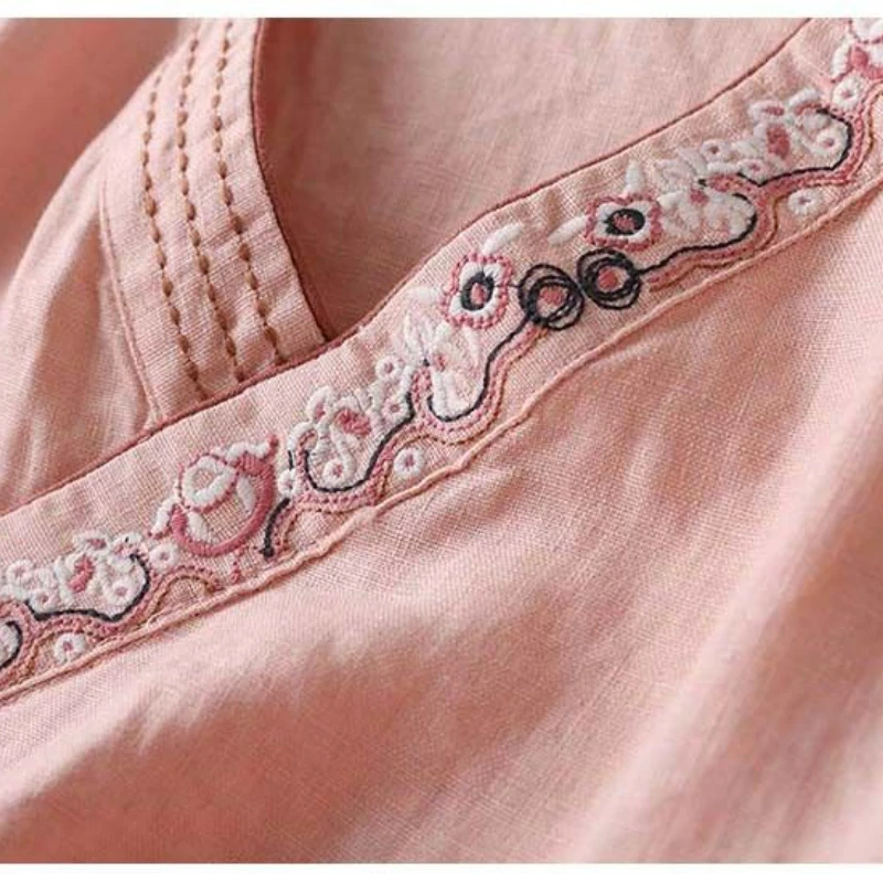 

Han Suit Summer Top Female Chinese Blouse 2025 Chinese Shirt Tang Suit Female Traditional Chinese Clothing Retro Long Sleeve Top