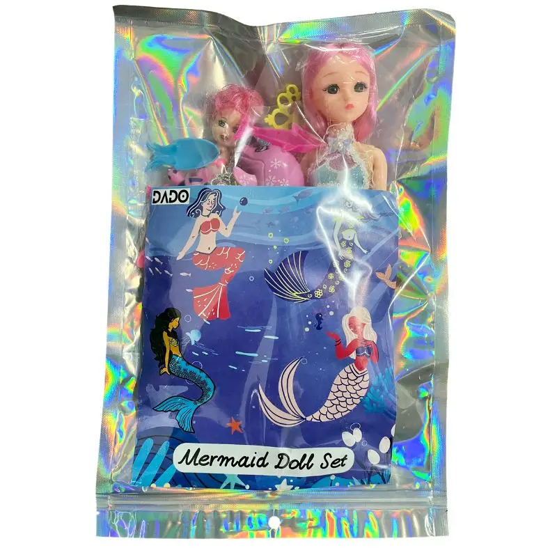 Princess Mermaid Doll Clothes with Little Ariel Mermaid Doll Accessories Mermaids Birthday Gifts Toys Kit for Girls 3 4 5 6 7 8