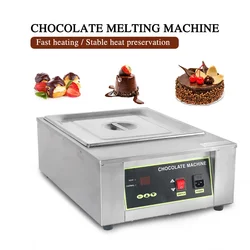 1/2/4 Lattice Electric Chocolate Melting Machine Digital Display Chocolate Melting Furnace Tempering Machine Heating Stove