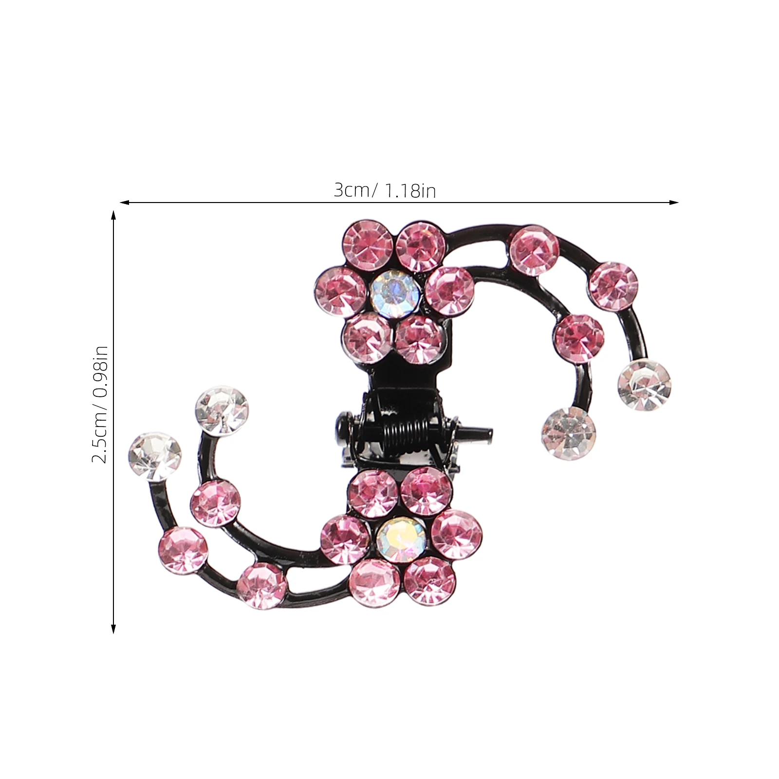 

6 Pcs Plum Hair Clip Beautiful Clips for Girls Accessories Decorative Small Bridal Pins Bridesmaid Claw Bun Accessory