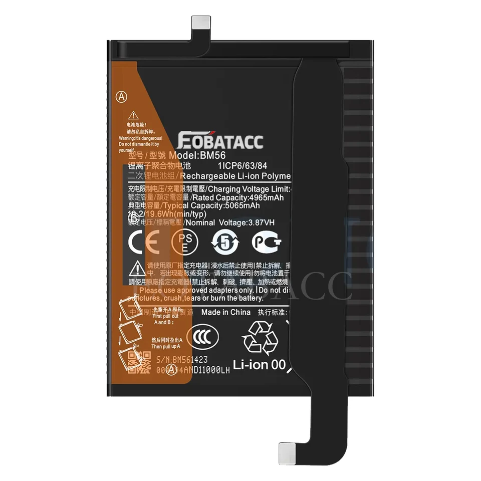 Batería nueva BP4K para Xiaomi Poco F1/F2/F3/F5 PRO/F4 GT/F4 5G/F6 PRO/Poco F5 BP4K BP48 BM5N BM5W + herramientas gratis 3