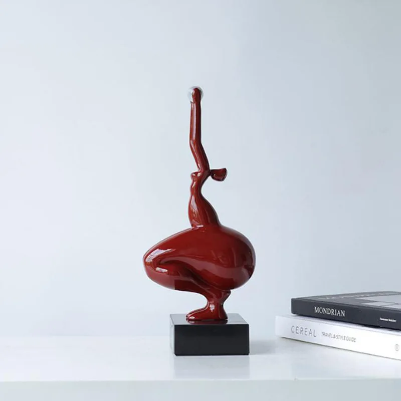 

CX Modern Creative Resin Marble Base Sculpture Ornament Model Room, Crafts