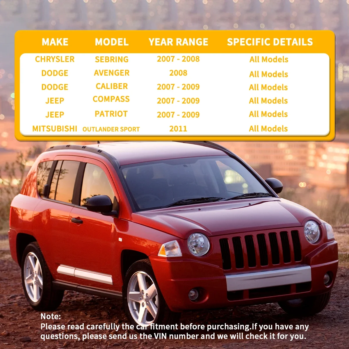 Svenubee 4Pcs Sway Bar Link Assembly Kit for Jeep Compass Patriot Dodge Avenger Caliber Mitsubishi Chrysler Sebring 2007-2011