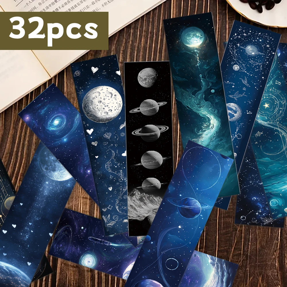 32 قطعة، الإشارات المرجعية السحرية الغامضة، موضوعات القراءة السحرية، علامات القراءة DIY، مثالية للطلاب والمعلمين ومحبي الكتب!