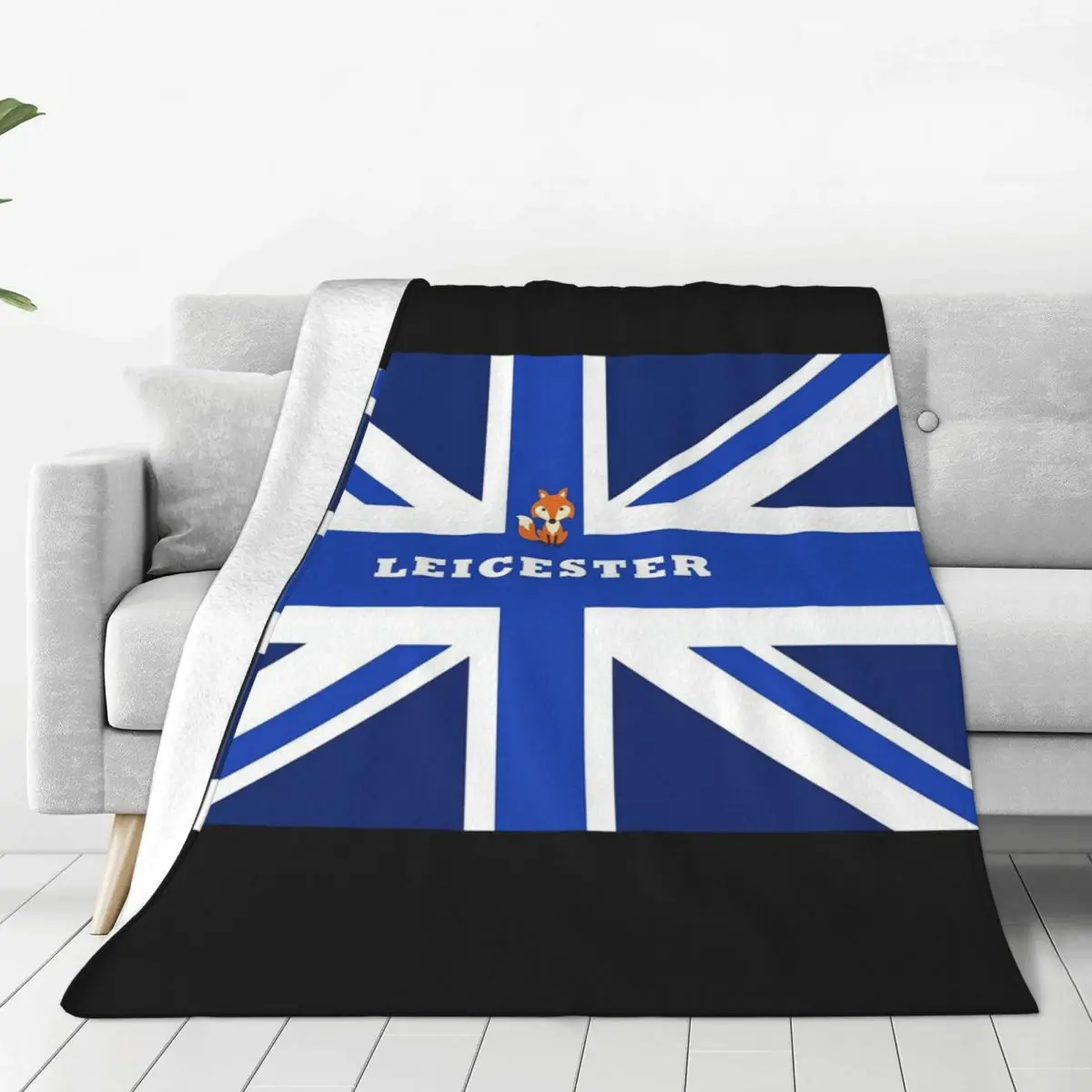 Leicester - Union Jack Flag Blankets Fleece Super Soft Sofa Throw Blankets For Couch Bedding Outdoor Throws Bedspread Quilt