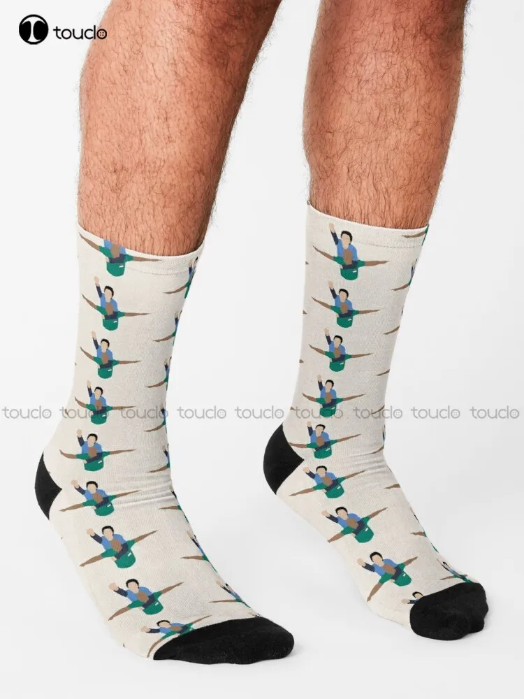 Scrubs Eagle Socks Womens Black Fun Socks Personalized Custom Unisex Adult Teen Youth Socks 360° Digital Print Hd High Quality